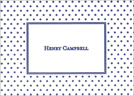 Tiny Polka Dot Petite Folded Note Cards - Letterpress